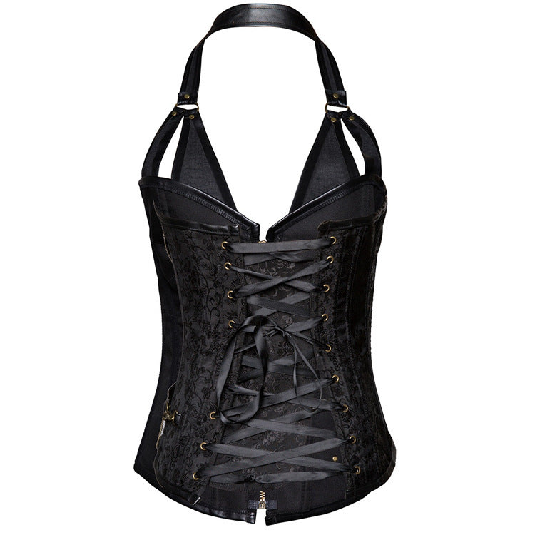 Sleeveless Corset Halter T-shirt