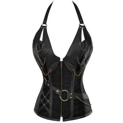Sleeveless Corset Halter T-shirt