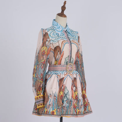 Women's Lantern Sleeve Blouse Set New Arrivals MUNSIEUR