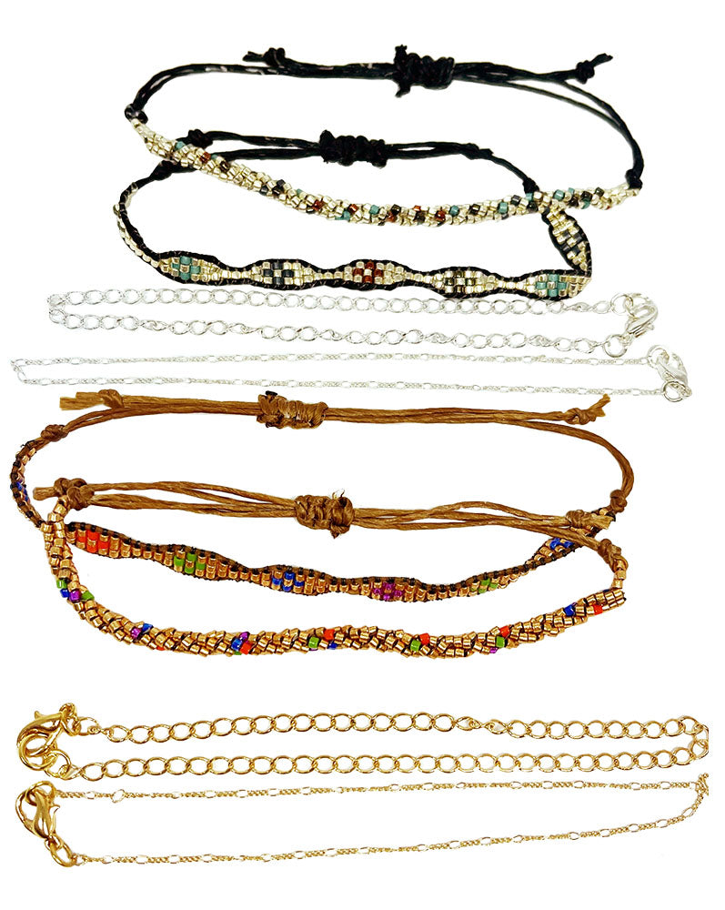 Casual Bracelet Set - 3 pcs Kit