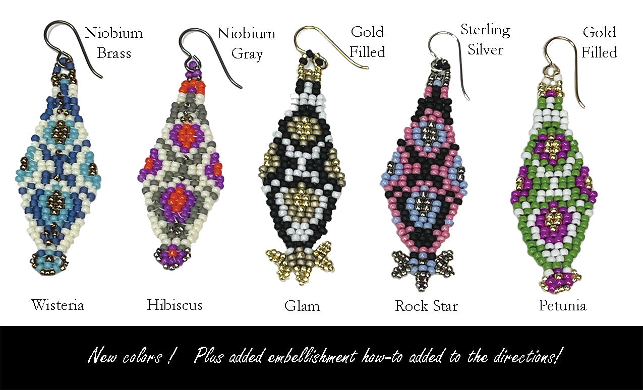 Lantern Beaded Earrings Kit