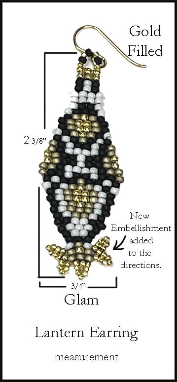 Lantern Beaded Earrings Kit