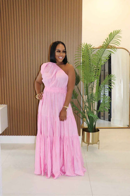 Solid Color Vacation Dress