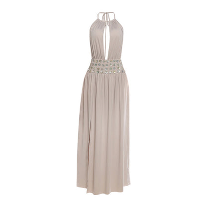 Split Halter Dress MUNSIEUR
