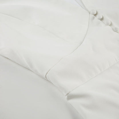Polo Collar Solid Color V neck Sleeveless Blouse