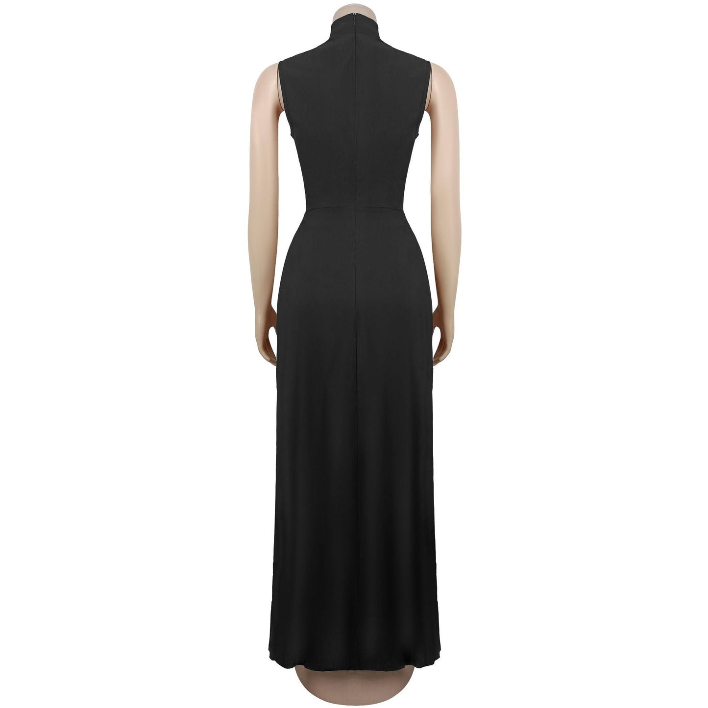 Women's Solid Color Jumpsuit Sleeveless Trousers Set