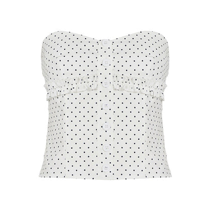 Casual Polka Dot Jumpsuit Two Piece Set