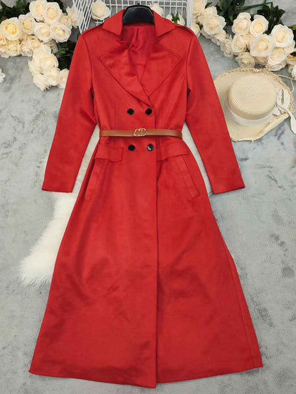 Solid Color Thickened Long Outerwear Jacket MUNSIEUR New Arrivals Daily!