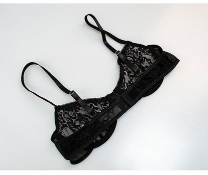 Women's Lace Sleepwear Three Piece Loungewear