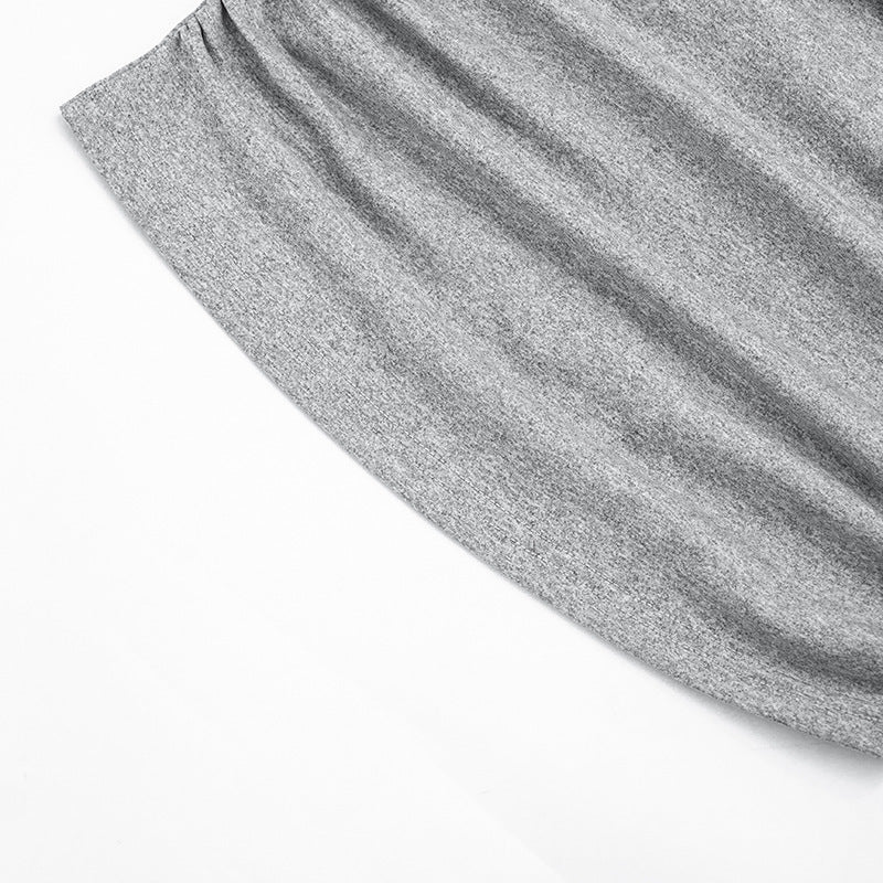 Spring Solid Color Ruffles Tank T-shirt