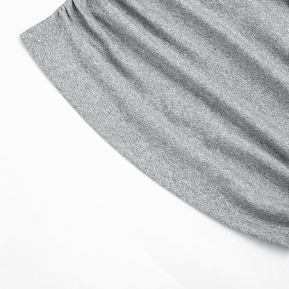 Spring Solid Color Ruffles Tank T-shirt