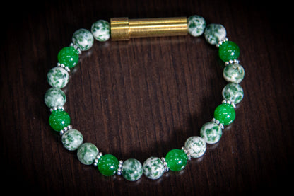 Jade and Tree Agate Healing Bracelet for Hair Fur or Ash