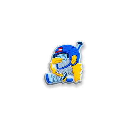 USA Bald Eagle Mullet Hockey Shoe Charm