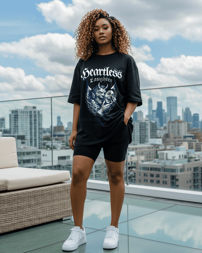 G West Heartless Laughter Oversized Women's T-Shirt