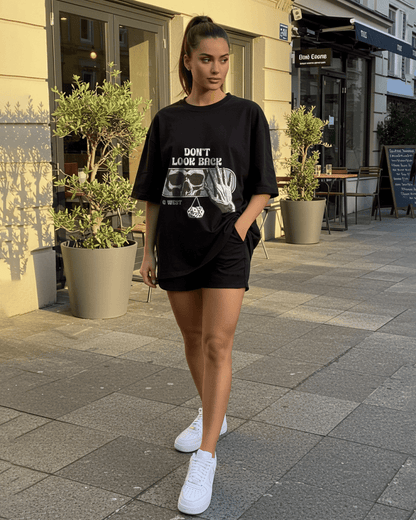 G West Horror Rearview Oversized Women's T-Shirt