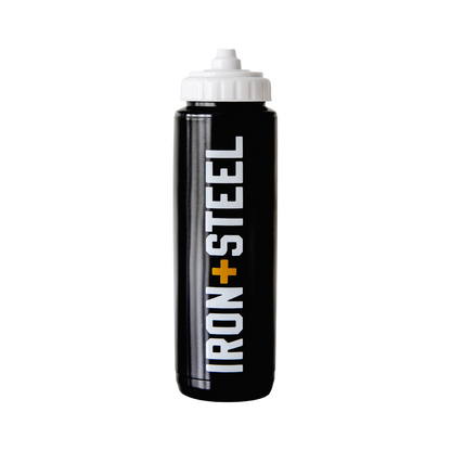 Iron+Steel Hockey Water Bottle