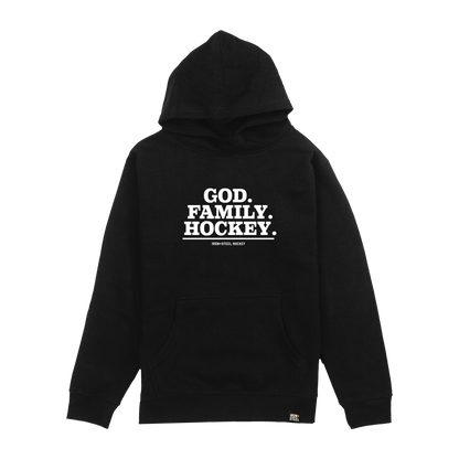 God Family Hockey Youth Hoodie